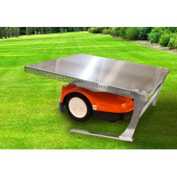 WIATA GARAŻ NA KOSIARKĘ ROBOTA ZE STALI NIERDZEWNEJ 800x640x410