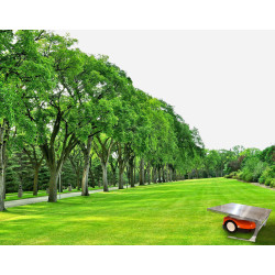 WIATA GARAŻ NA KOSIARKĘ ROBOTA ZE STALI NIERDZEWNEJ 800x640x410