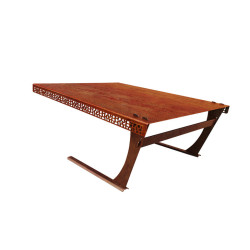 WIATA GARAŻ NA KOSIARKĘ ROBOTA ZE STALI CORTEN 800x640x410