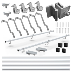 Zestaw uchwytów dla 2 paneli fotowoltaicznych do karpiówki
