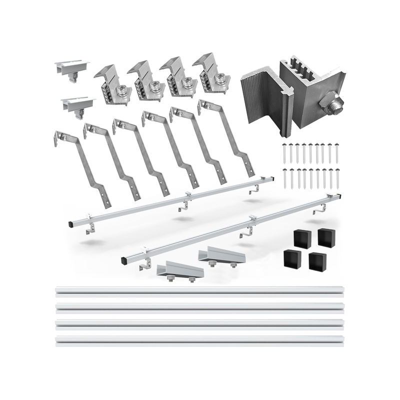 Zestaw uchwytów dla 2 paneli fotowoltaicznych do karpiówki