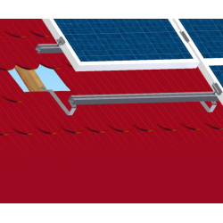 Zestaw uchwytów dla 2 paneli fotowoltaicznych do karpiówki