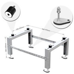 Podpora Stojak do pompy ciepła klimatyzatora podstawa SL500X+w INOX