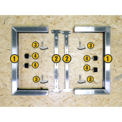 Podpora Stojak do pompy ciepła klimatyzatora podstawa SL500X+w INOX