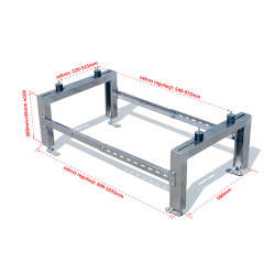 Podpora Stojak do pompy ciepła klimatyzatora podstawa SL500HX+w INOX