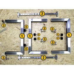 Podpora Stojak do pompy ciepła klimatyzatora podstawa SL503X+w INOX