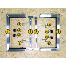 Podpora Stojak do pompy ciepła klimatyzatora podstawa SL350+w INOX