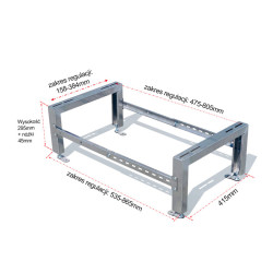 Podpora Stojak do pompy ciepła klimatyzatora podstawa SL350 INOX