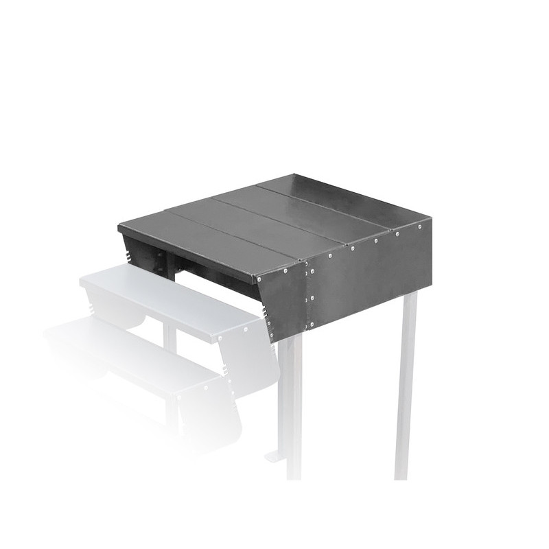 Schody MODULO - PODEST KOŃCOWY 1080x900 stal czarna