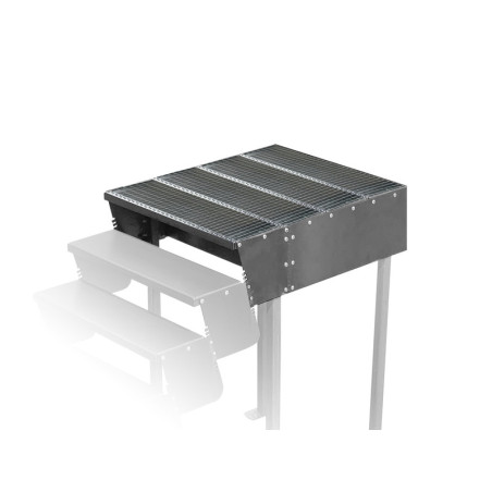 Schody MODULO - PODEST KOŃCOWY 1080x900 krata ocynk