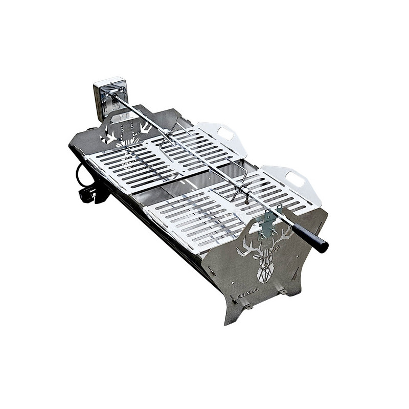 Grill ogrodowy TEXAS 70 nierdzewny + ROŻEN