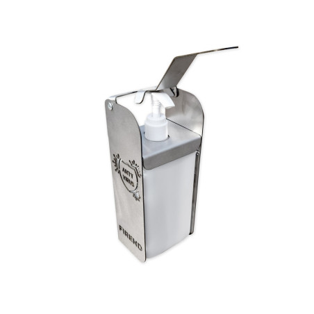 Dozownik Łokciowy Antyvirus wiszący, stal nierdzewna + butelka 1000ml